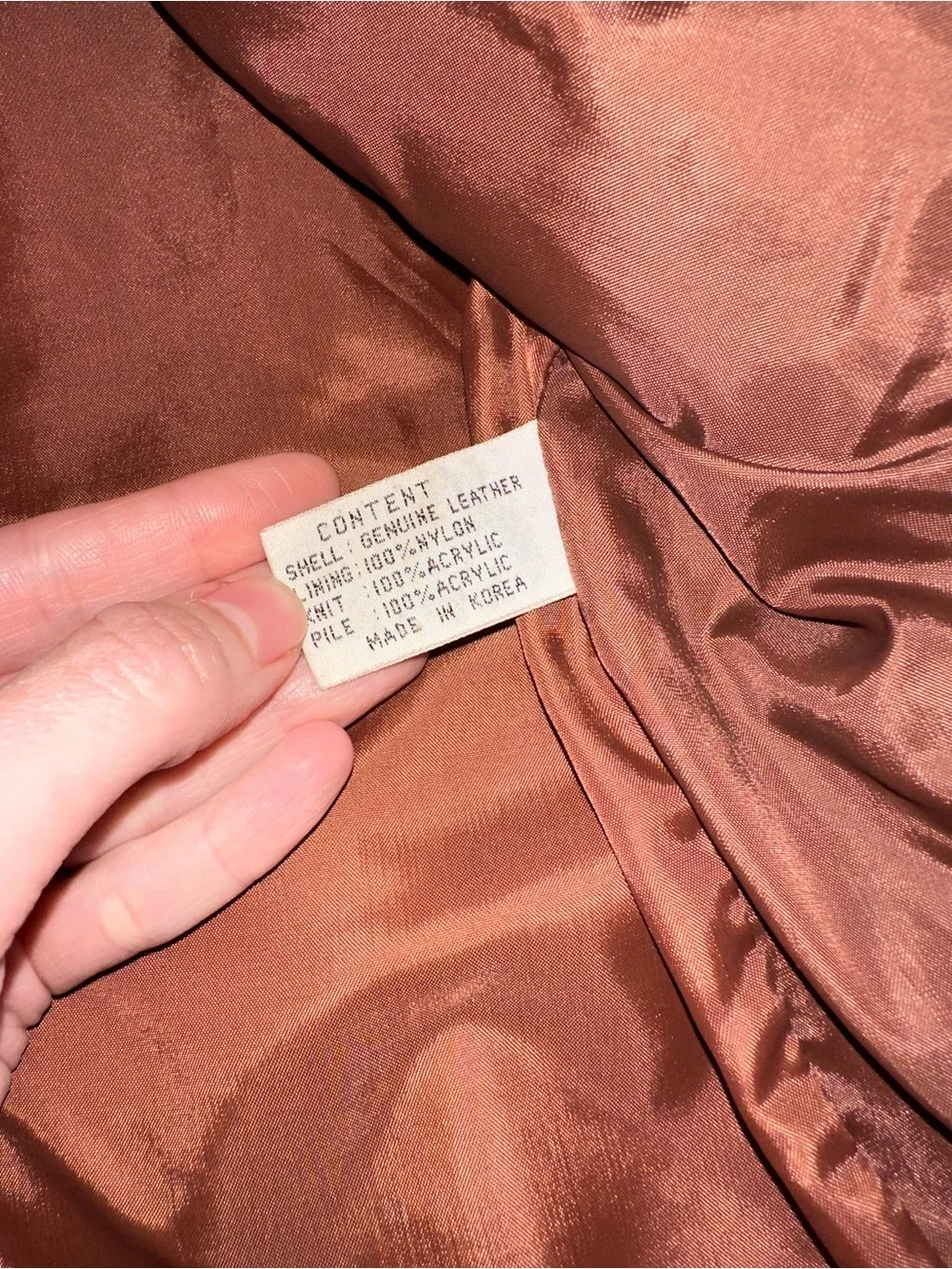 70’s Vintage Men's Brown Leather Bomber Jacket Size 44 Tall